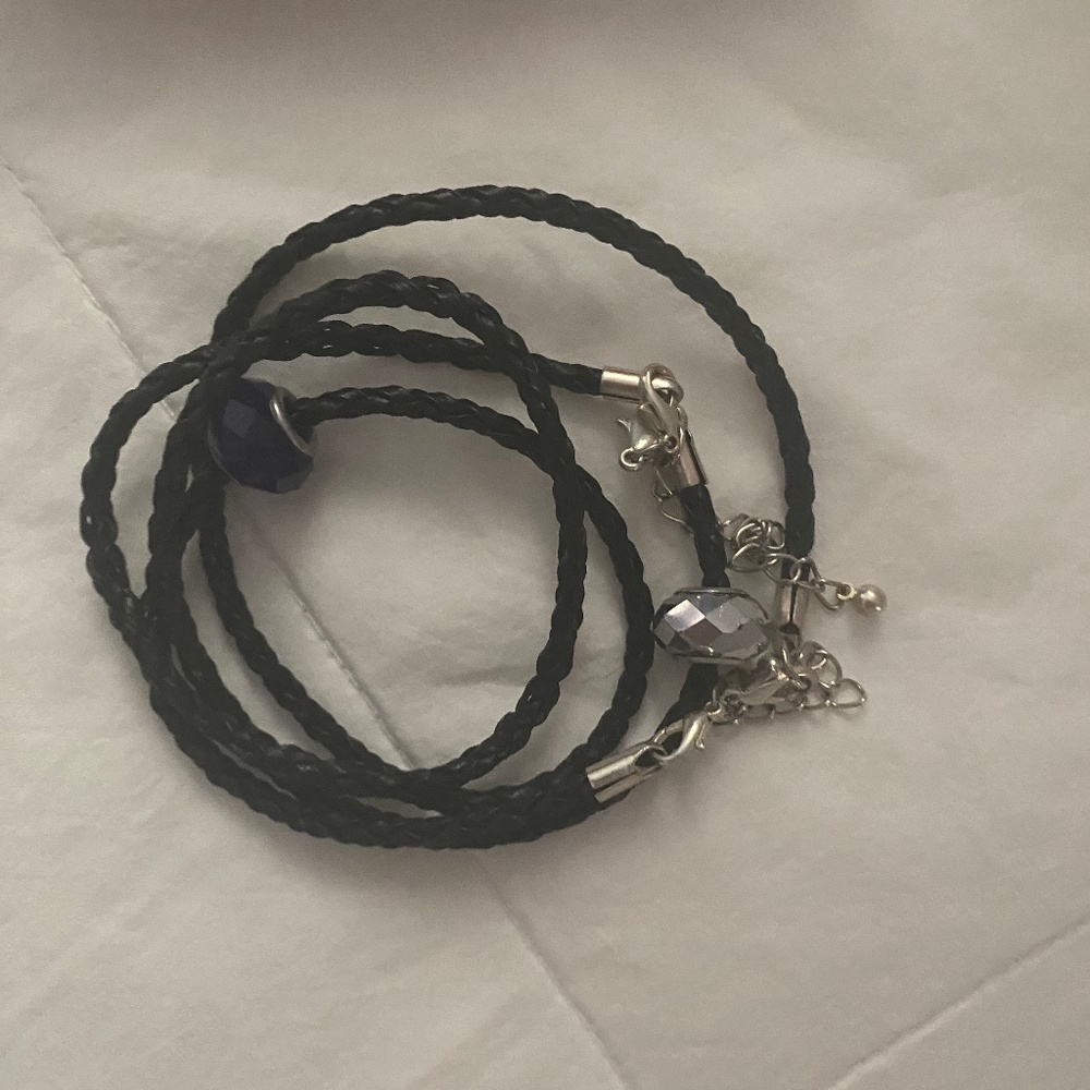 Pandora necklace or bracelet with two charms